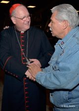 2013 Lourdes Pilgrimage - SUNDAY Cardinal Dolan Presents Malades Medals Pius X (47/71)
